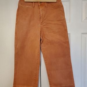 Madewell Slim Emmett Wide Leg Crop Pant